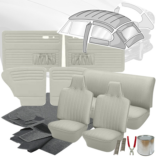 Vw Super Beetle Sedan Squareweave Vinyl Interior Kit Vw