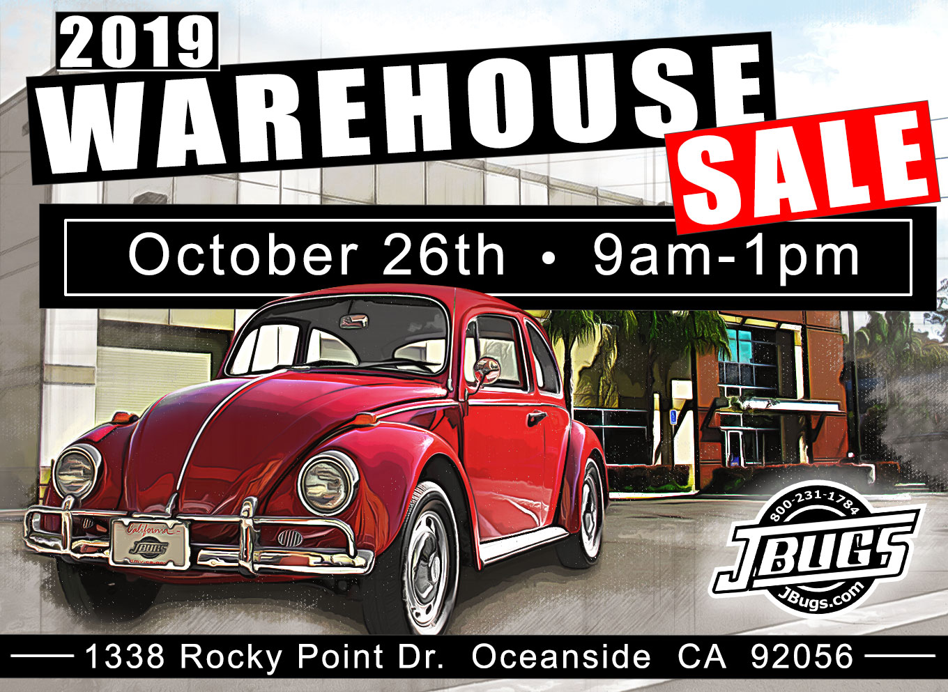 JBugs Warehouse Sale 10/26/19