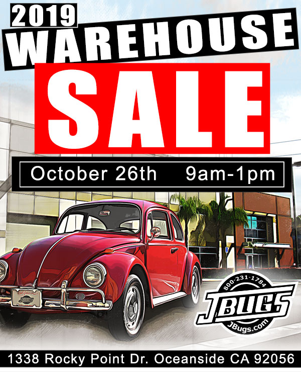 JBugs Warehouse Sale 10/26/19