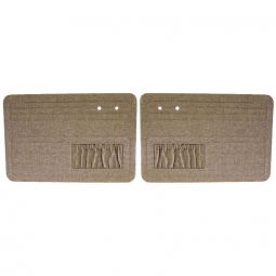 1965-1966 VW Beetle Door Panels - Front - with Pockets - Tweed - Sedan & Convertible