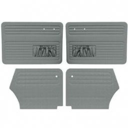 1950-1955 VW Beetle Convertible Door Panels - Front & Rear - with Front Pockets - Tweed