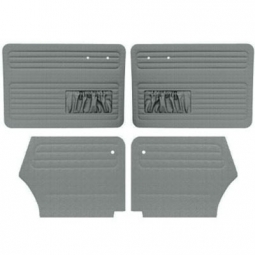 1956-1964 VW Beetle Convertible Door Panels - Front & Rear - with Front Pockets - Tweed