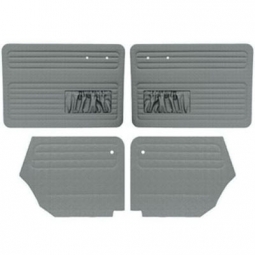 1965-1966 VW Beetle Convertible Door Panels - Front & Rear - with Front Pockets - Tweed