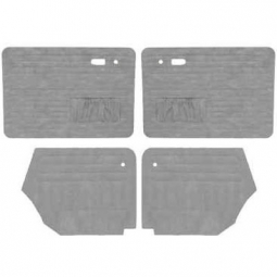 1967-1977 VW Beetle & Super Beetle Convertible Door Panels - Front & Rear - with Front Pockets - Velour