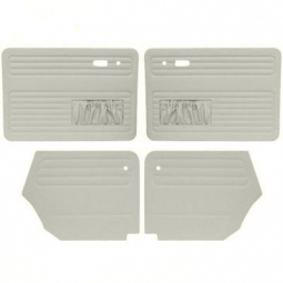 1967-1972 VW Beetle & Super Beetle Convertible Door Panels - Front & Rear - with Front Pockets - Vinyl