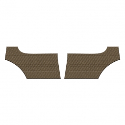 1956-1974 VW Karmann Ghia Coupe Door Panels - Rear - Tweed