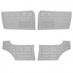 1956-1963 Karmann Ghia Door Panels - Front & Rear - with Front Pockets - Tweed