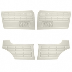 1956-1963 Karmann Ghia Door Panels - Front & Rear - with Front Pockets - Vinyl