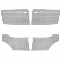 1964-1974 Karmann Ghia Door Panels - Front & Rear - with Front Pockets - Tweed