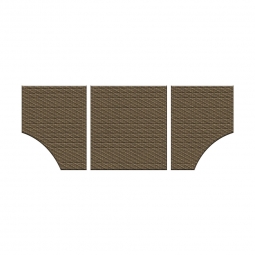 1955-1963 VW Bus Quarter Panels - Rear - 3 Pieces - Tweed