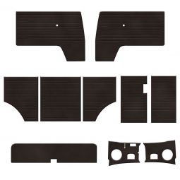 1963-1967 VW Bus Door Panels - 10 Piece Main Kit - Velour