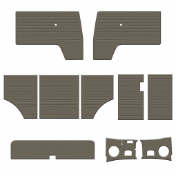 1963-1967 VW Bus Door Panels - 10 Piece Main Kit - Vinyl