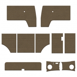 1955-1961 VW Bus Door Panels - Full Set 10 Pcs - Tweed