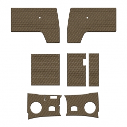 1958-1961 VW Bus Double Cab Door Panels - 7 Piece Kit - Tweed