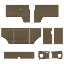 1961-1963 VW Bus Door Panels - Full Set 10 Pcs - Tweed