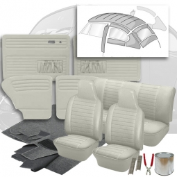 1974 VW Super Beetle Sedan Smooth Vinyl Interior Kit