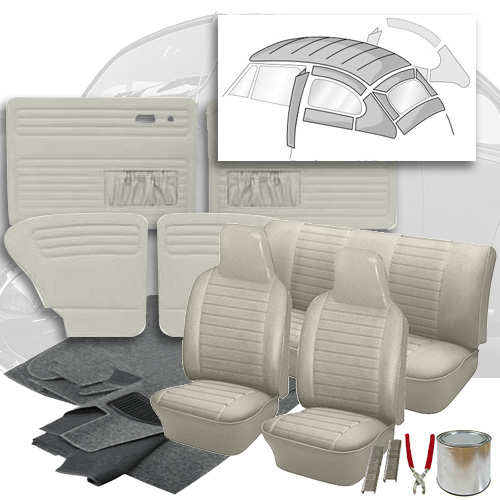 Vw Beetle Sedan Squareweave Vinyl Interior Kit Standard Square