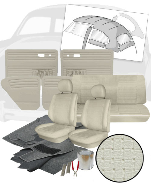 1977 VW Beetle Sedan Squareweave Vinyl Interior Kit - 111-1977-Standard ...