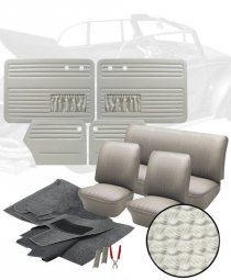 1965-1966 VW Beetle Convertible Basketweave Vinyl Interior Kit