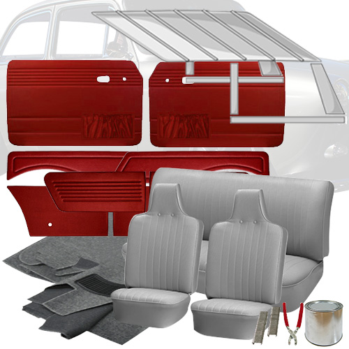 Deluxe Velour Cloth VW Interior Kit, Notchback 1970-1972: VW Parts ...