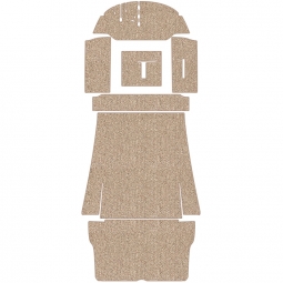 1965-1967 VW Bus Carpet Kit - Front & Rear w/ Front Bench - Oatmeal Loop