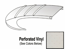 1956-1964 VW Karmann Ghia Convertible Headliner - Perforated Vinyl