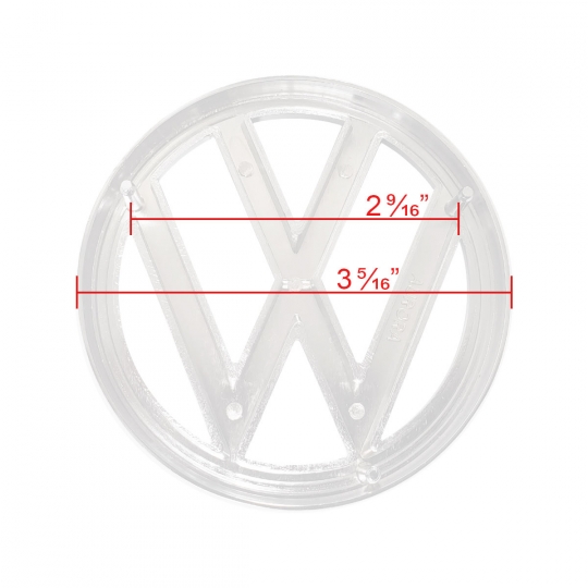 VW type 1 bonnet badge metal 　タイプ1などに使用する ボンネット用金属製エンブレム　