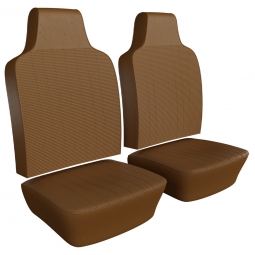 1970-1972 VW Beetle & Super Beetle Seat Upholstery - Front Only - Squareweave Vinyl