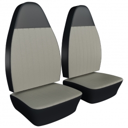 1973 VW Beetle & Super Beetle Seat Upholstery - Front Only - 2-Tone Full Insert