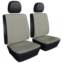 1977-1979 VW Beetle & Super Beetle Seat Upholstery - Front Only - 2-Tone Full Insert