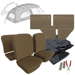 1954 VW Beetle Sedan Tweed Cloth Interior Kit