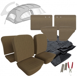 1955 VW Beetle Sedan Tweed Cloth Interior Kit