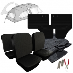 1956-1957 VW Beetle Sedan Squareweave Vinyl Interior Kit