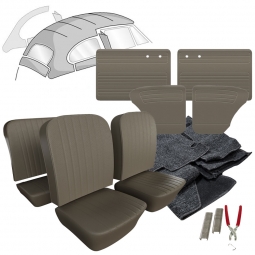 1958-1960 VW Beetle Sedan Basketweave Vinyl Interior Kit