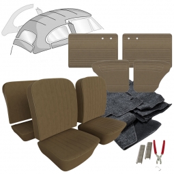 1958-1960 VW Beetle Sedan Tweed Cloth Interior Kit