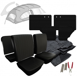 1965-1966 VW Beetle Sedan Squareweave Vinyl Interior Kit