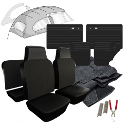 1968 VW Beetle Sedan Squareweave Vinyl Interior Kit