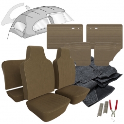 1968 VW Beetle Sedan Tweed Cloth Interior Kit