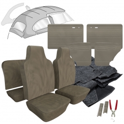 1968 VW Beetle Sedan Velour Cloth Interior Kit