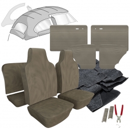 1969 VW Beetle Sedan Velour Cloth Interior Kit