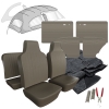 1971-1972 VW Super Beetle Sedan Basketweave Vinyl Interior Kit