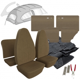 1973 VW Standard Beetle Sedan Tweed Cloth Interior Kit