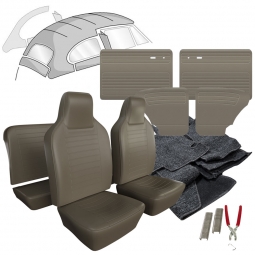 1974 VW Standard Beetle Sedan Smooth Vinyl Interior Kit