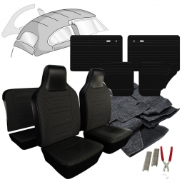 1974 VW Beetle Sedan Squareweave Vinyl Interior Kit