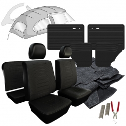 1977 VW Beetle Sedan Squareweave Vinyl Interior Kit