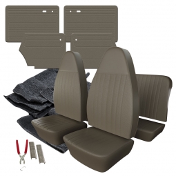 1973 VW Super Beetle Convertible Basketweave Vinyl Interior Kit