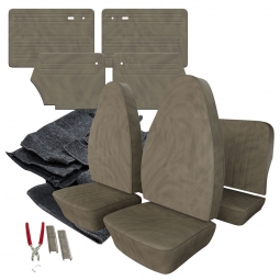 1973 VW Super Beetle Convertible Velour Cloth Interior Kit