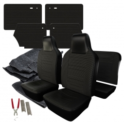 1974-1976 VW Super Beetle Convertible Squareweave Vinyl Interior Kit