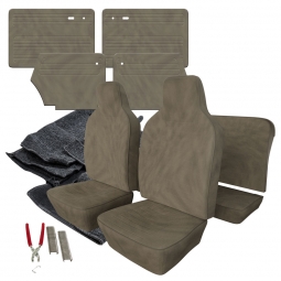 1974-1976 VW Super Beetle Convertible Velour Cloth Interior Kit