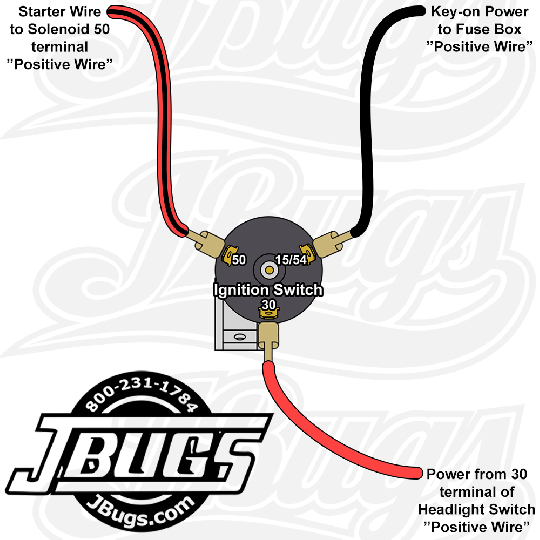 111905803D - VW Ignition Switch with Keys - 1958-67 Beetle - 1961 